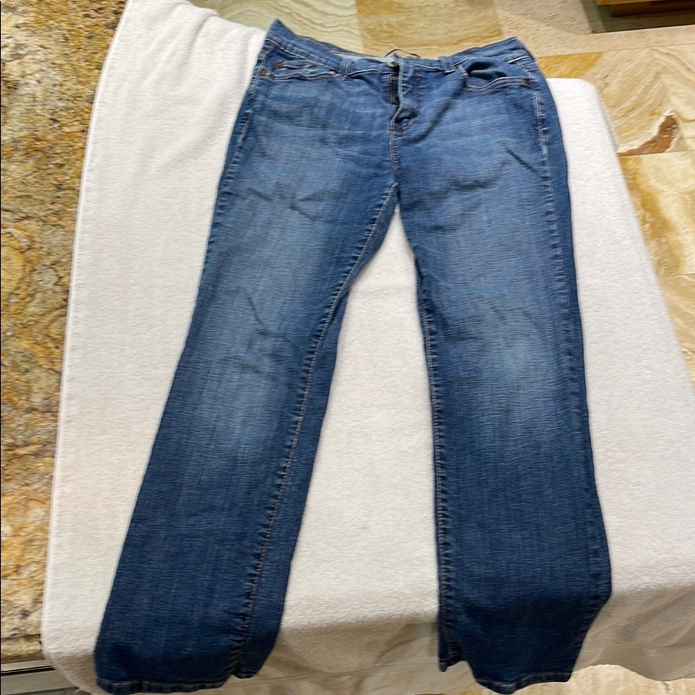 Levi's Blue Straight Leg Jeans Medium Wash
